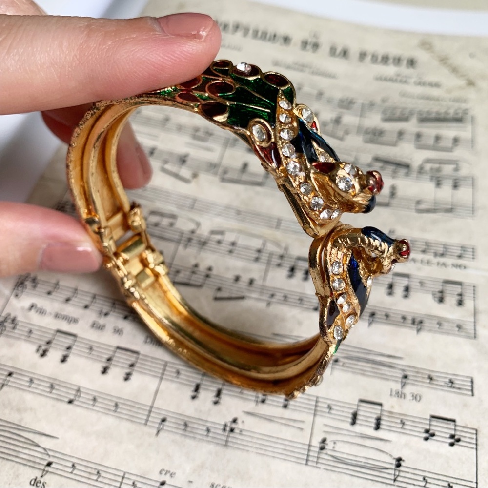 Peacock fashion jewelry bracelet